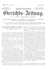 Allgemeine Österreichische Gerichtszeitung