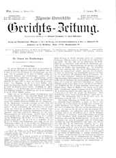 Allgemeine Österreichische Gerichtszeitung