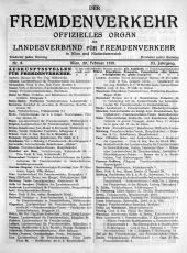 Der Fremdenverkehr