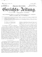 Allgemeine Österreichische Gerichtszeitung