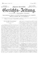 Allgemeine Österreichische Gerichtszeitung