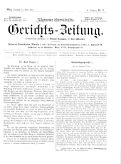 Allgemeine Österreichische Gerichtszeitung