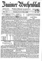 Znaimer Wochenblatt