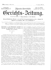 Allgemeine Österreichische Gerichtszeitung