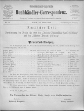 Oesterreichische Buchhändler-Correspondenz