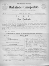 Oesterreichische Buchhändler-Correspondenz