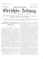 Allgemeine Österreichische Gerichtszeitung