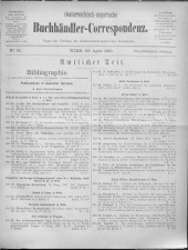 Oesterreichische Buchhändler-Correspondenz