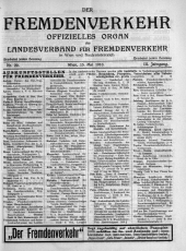 Der Fremdenverkehr