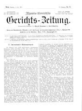 Allgemeine Österreichische Gerichtszeitung