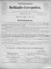 Oesterreichische Buchhändler-Correspondenz