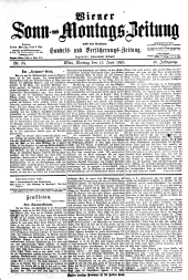 Wiener Sonn- und Montags-Zeitung