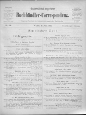 Oesterreichische Buchhändler-Correspondenz