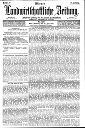 Wiener Landwirtschaftliche Zeitung