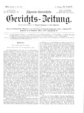 Allgemeine Österreichische Gerichtszeitung