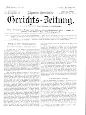 Allgemeine Österreichische Gerichtszeitung