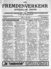 Der Fremdenverkehr