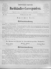 Oesterreichische Buchhändler-Correspondenz