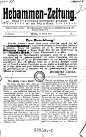 Brünner Hebammen-Zeitung