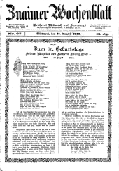 Znaimer Wochenblatt