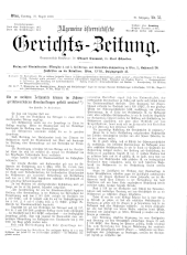 Allgemeine Österreichische Gerichtszeitung