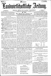 Wiener Landwirtschaftliche Zeitung