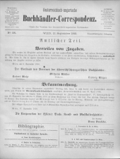 Oesterreichische Buchhändler-Correspondenz