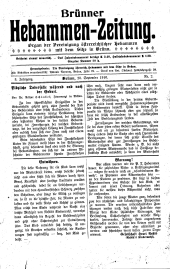 Brünner Hebammen-Zeitung