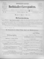 Oesterreichische Buchhändler-Correspondenz