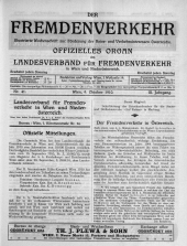 Der Fremdenverkehr