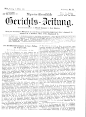 Allgemeine Österreichische Gerichtszeitung