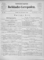 Oesterreichische Buchhändler-Correspondenz