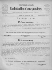 Oesterreichische Buchhändler-Correspondenz