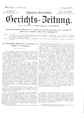 Allgemeine Österreichische Gerichtszeitung