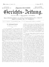 Allgemeine Österreichische Gerichtszeitung