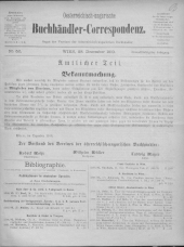 Oesterreichische Buchhändler-Correspondenz