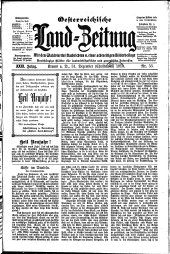 Österreichische Land-Zeitung