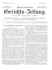 Allgemeine Österreichische Gerichtszeitung