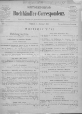 Oesterreichische Buchhändler-Correspondenz