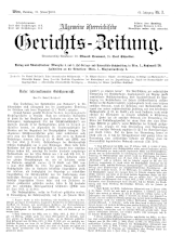 Allgemeine Österreichische Gerichtszeitung