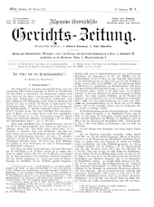 Allgemeine Österreichische Gerichtszeitung