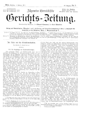 Allgemeine Österreichische Gerichtszeitung