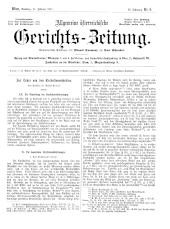 Allgemeine Österreichische Gerichtszeitung