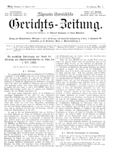 Allgemeine Österreichische Gerichtszeitung