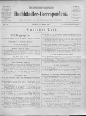 Oesterreichische Buchhändler-Correspondenz