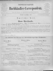 Oesterreichische Buchhändler-Correspondenz