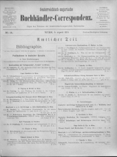 Oesterreichische Buchhändler-Correspondenz