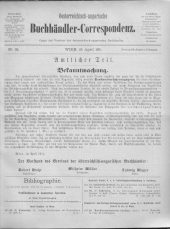 Oesterreichische Buchhändler-Correspondenz