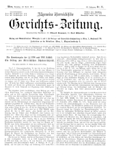 Allgemeine Österreichische Gerichtszeitung