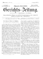 Allgemeine Österreichische Gerichtszeitung